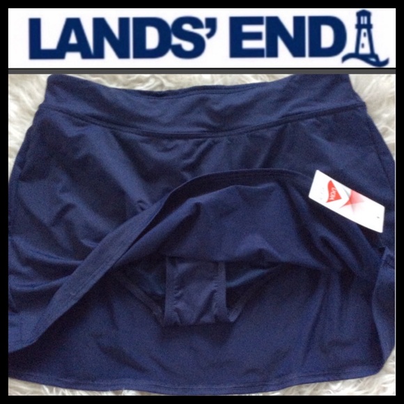 NWT Lands’ End Chlorine Resistant Swim Skirt - Picture 7 of 9